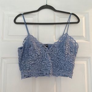 NWT Express Cropped Lace Cami